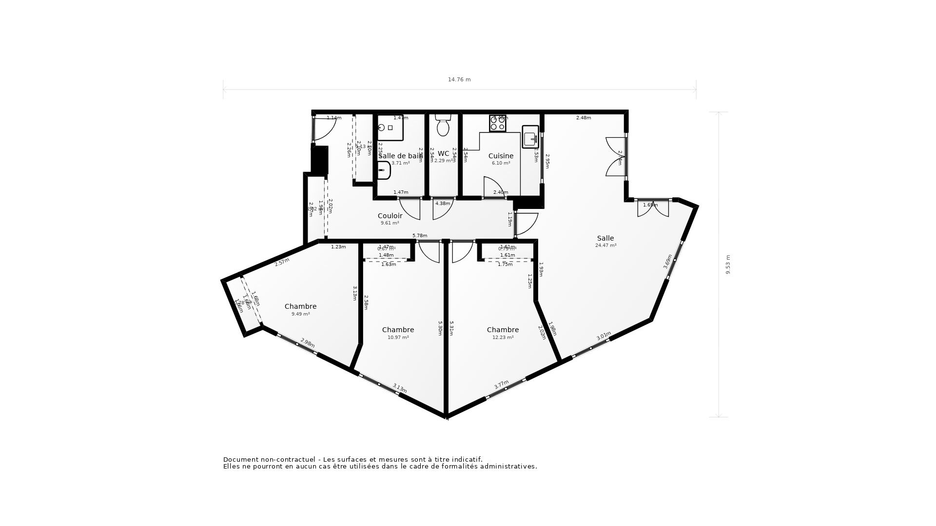 Vente Appartement MONTPELLIER - 4 pièces - 76 m² - (34000)