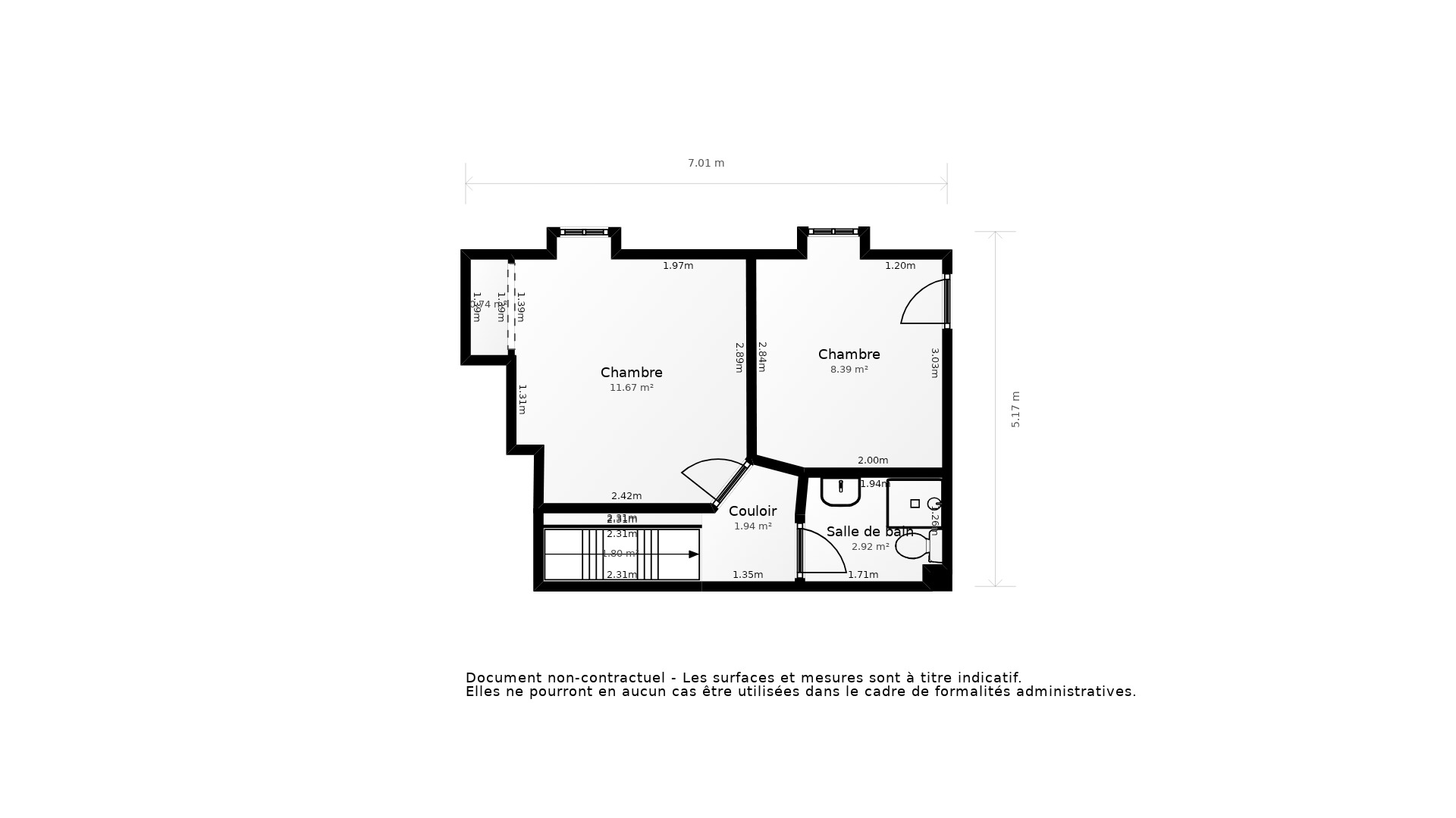 Vente Appartement CENON - 3 pièces - 57 m² - (33150)