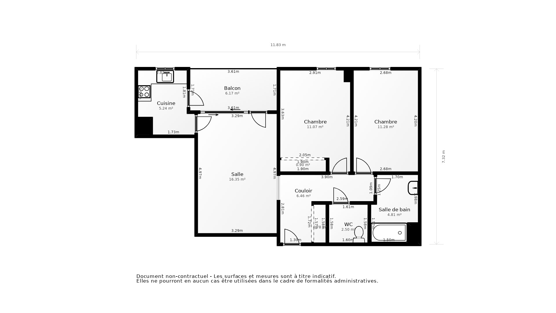 Vente Appartement CENON - 3 pièces - 63 m² - (33150)