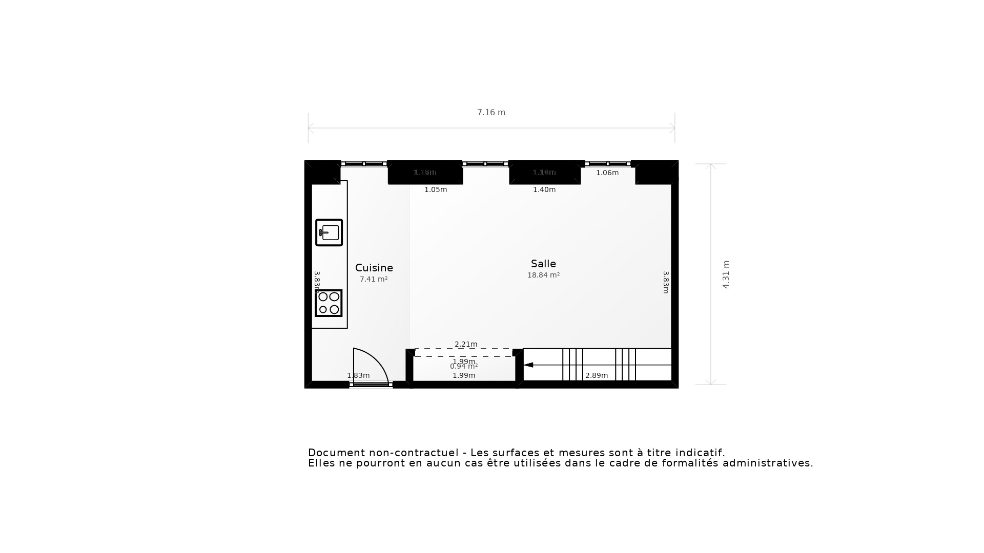 Vente Appartement BORDEAUX - 2 pièces - 52 m² - (33000)