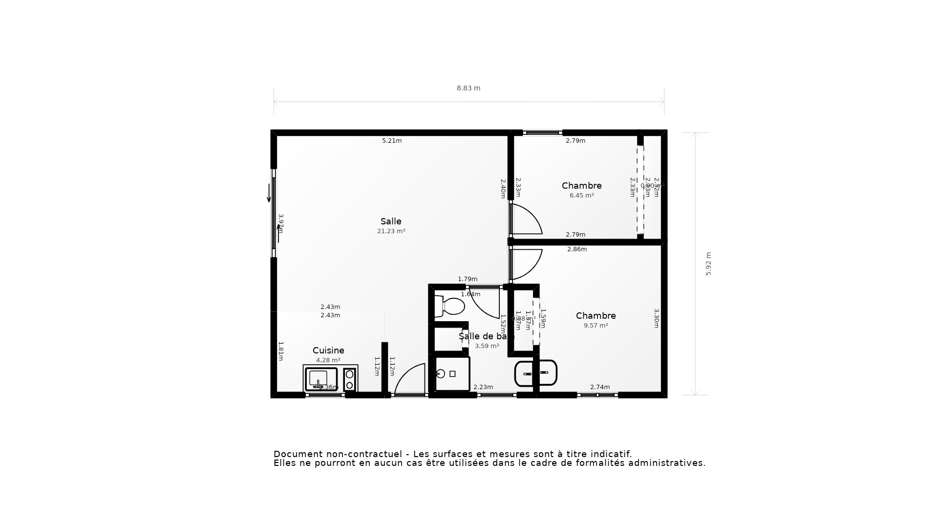 Vente Maison ST GEORGES DE DIDONNE - 3 pièces - 54 m² - (17110)