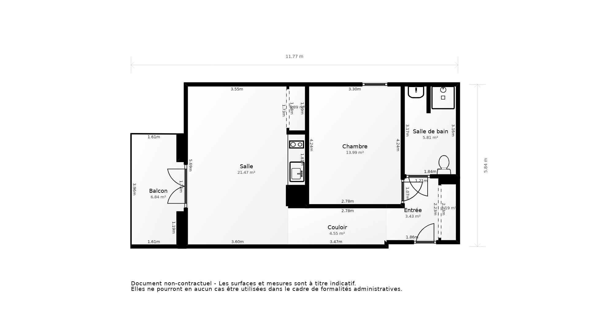 Vente Appartement LABENNE - 2 pièces - 46 m² - (40530)