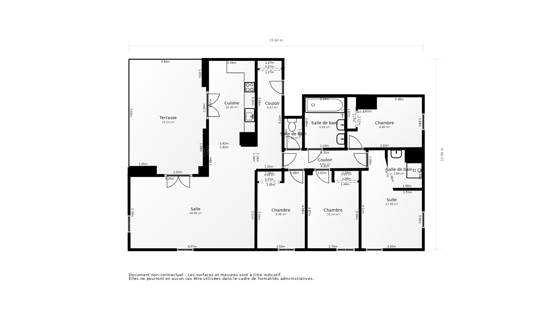 Vente Appartement SATHONAY CAMP - 5 pièces - 101 m² - (69580)