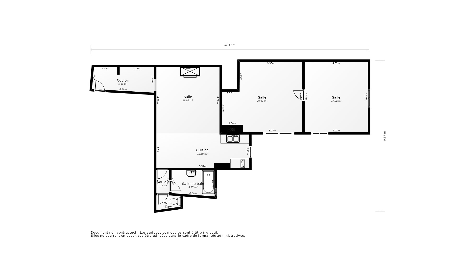 Vente Appartement TOULOUSE - 2 pièces - 74 m² - (31000)