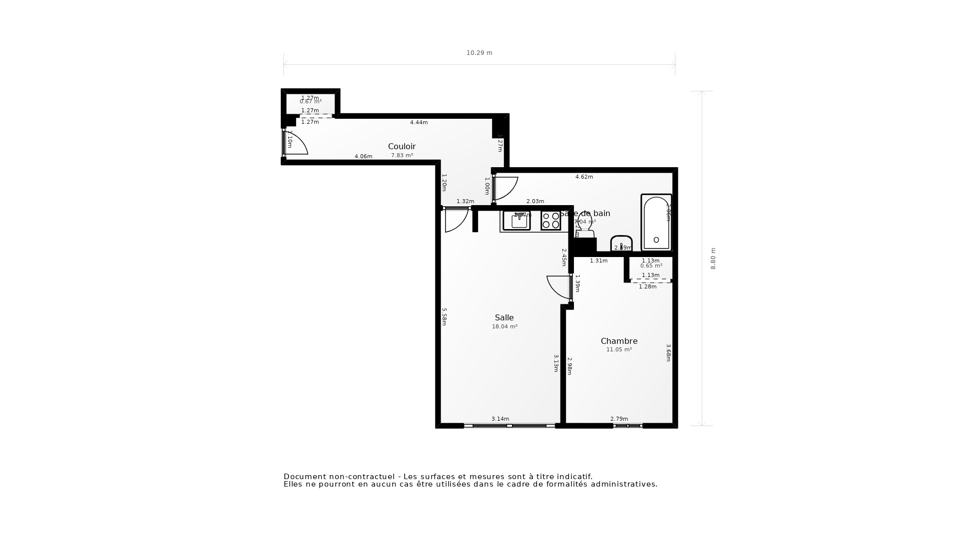 Vente Appartement VILLEURBANNE - 2 pièces - 46 m² - (69100)