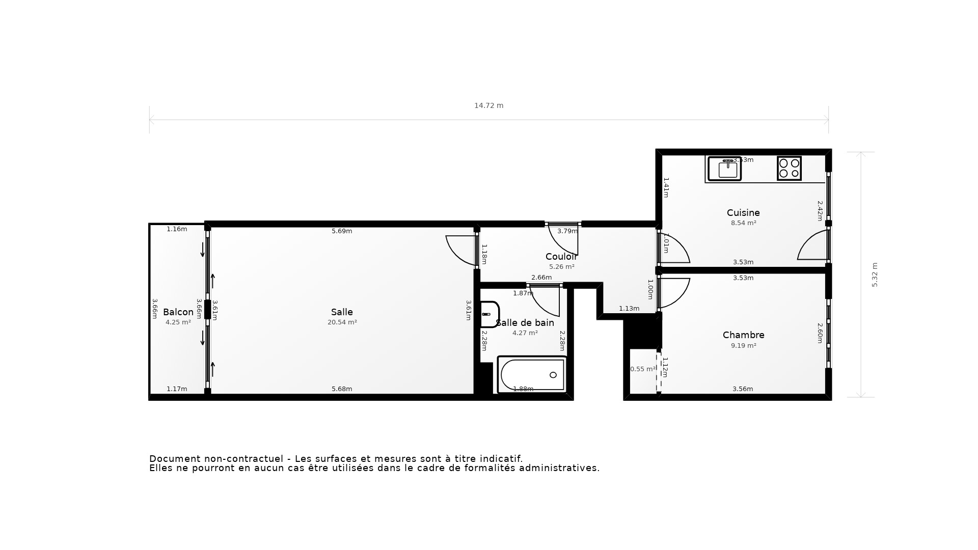Vente Appartement BAYONNE - 4 pièces - 83 m² - (64100)