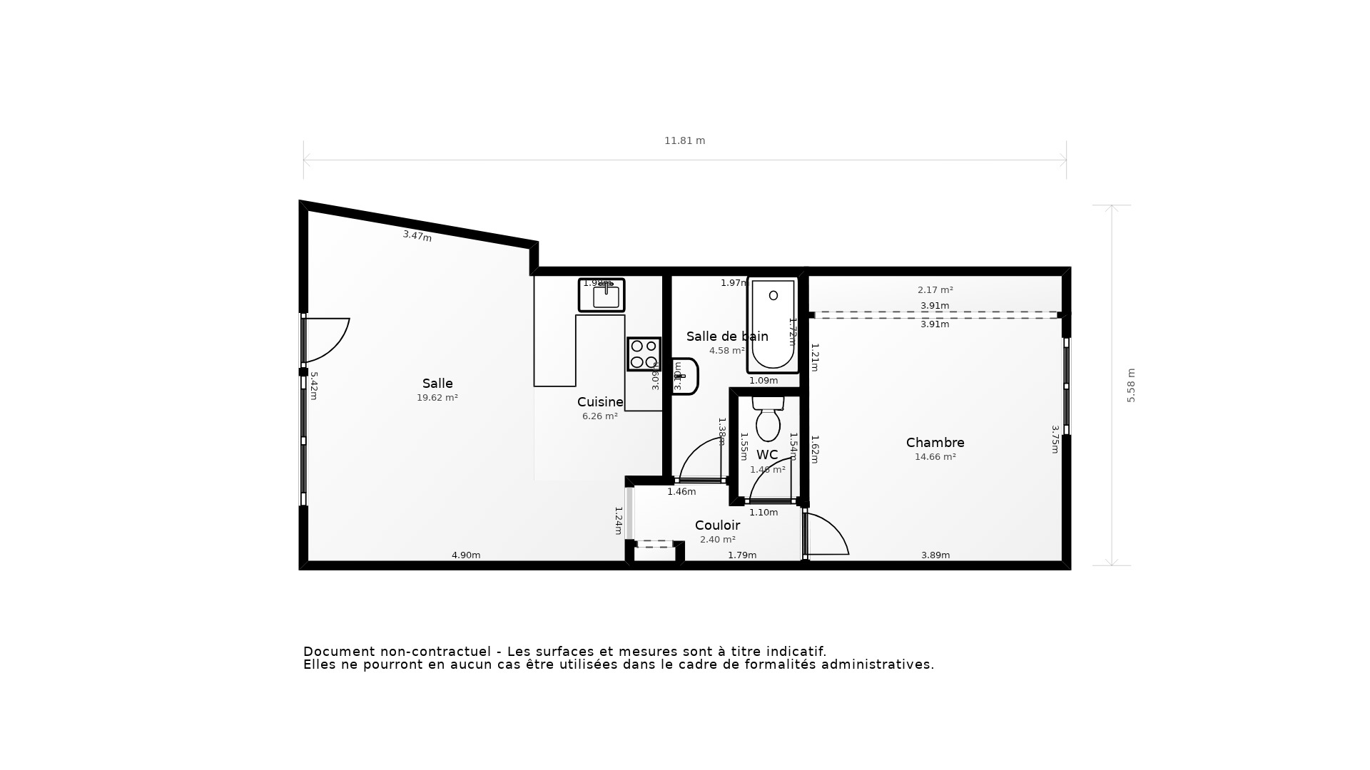 Vente Appartement BENODET - 2 pièces - 47 m² - (29950)