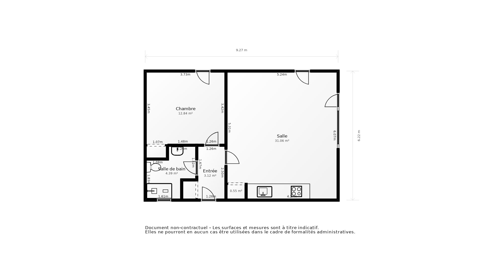 Vente Appartement COUERON - 2 pièces - 49 m² - (44220)