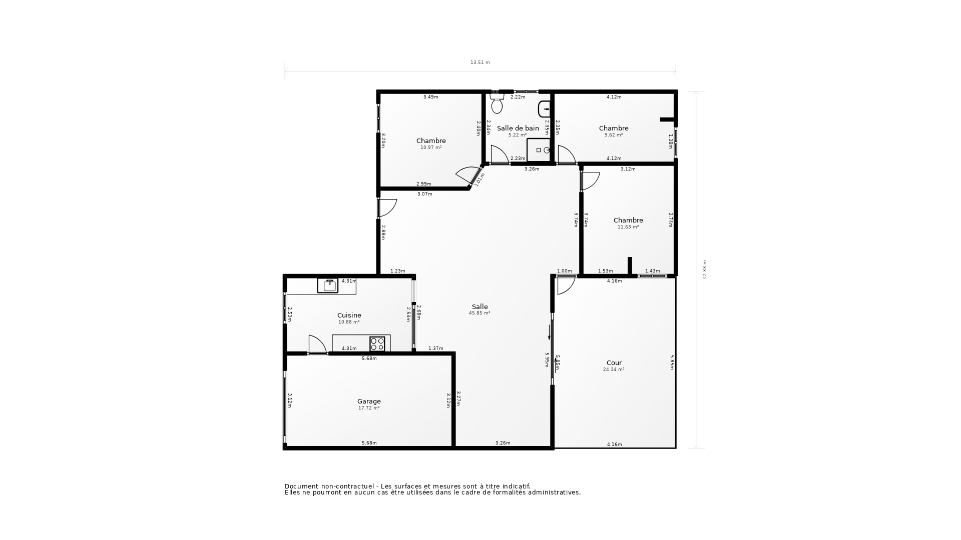 Vente Maison ST AUBIN DE BLAYE - 4 pièces - 87 m² - (33820)