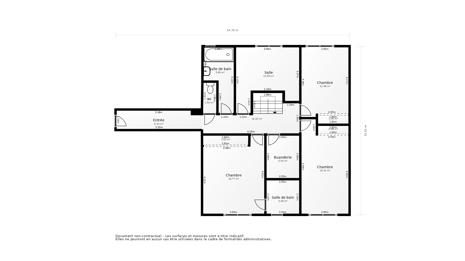 Vente Appartement BORDEAUX - 6 pièces - 155 m² - (33100)
