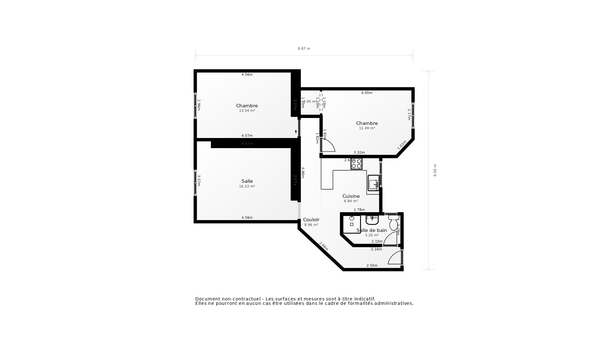 Vente Appartement CLICHY - 3 pièces - 60 m² - (92110)