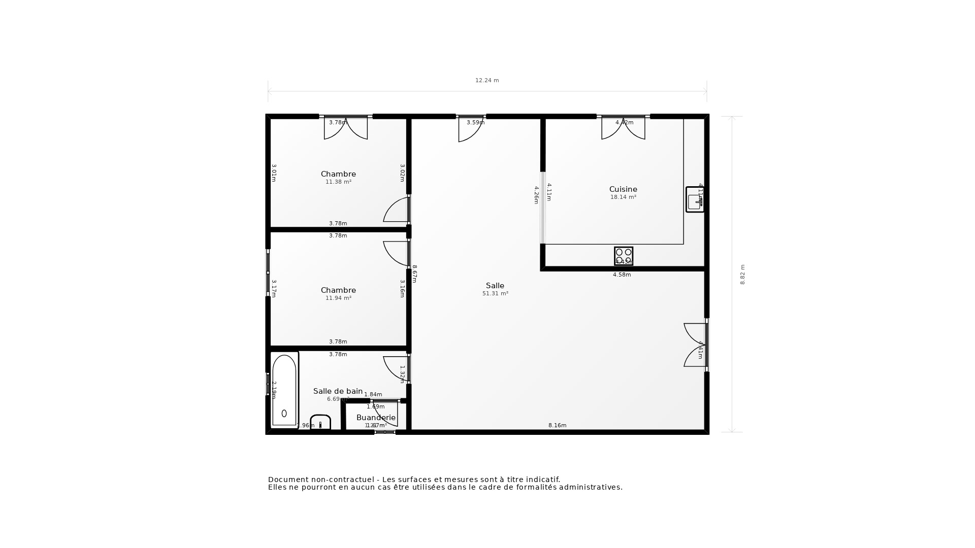 Vente Maison COULOUNIEIX CHAMIERS - 3 pièces - 94 m² - (24660)