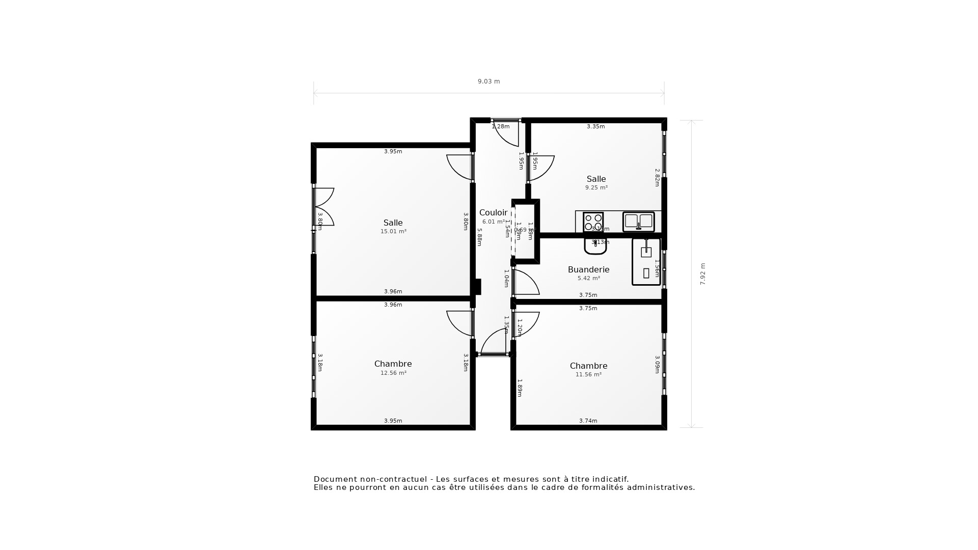 Vente Appartement LA GARENNE COLOMBES - 3 pièces - 64 m² - (92250)