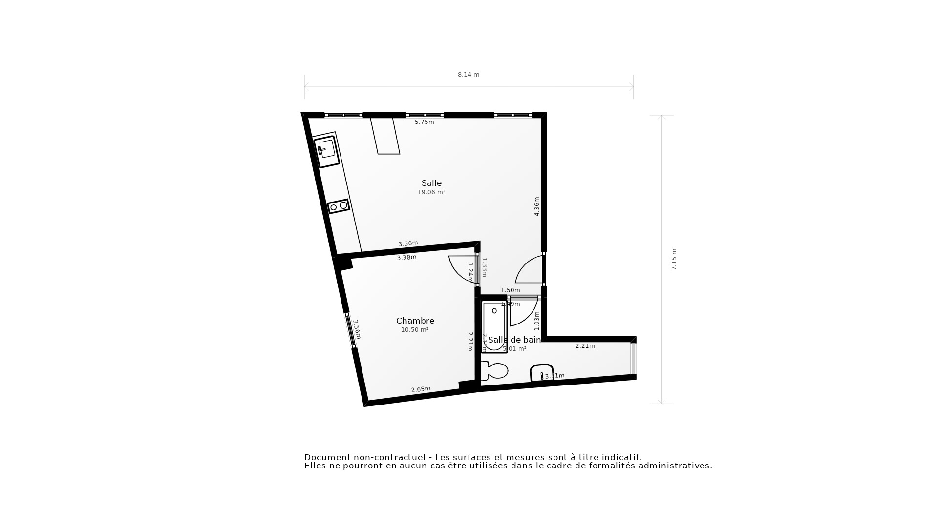 Vente Appartement TOULOUSE - 2 pièces - 31 m² - (31000)