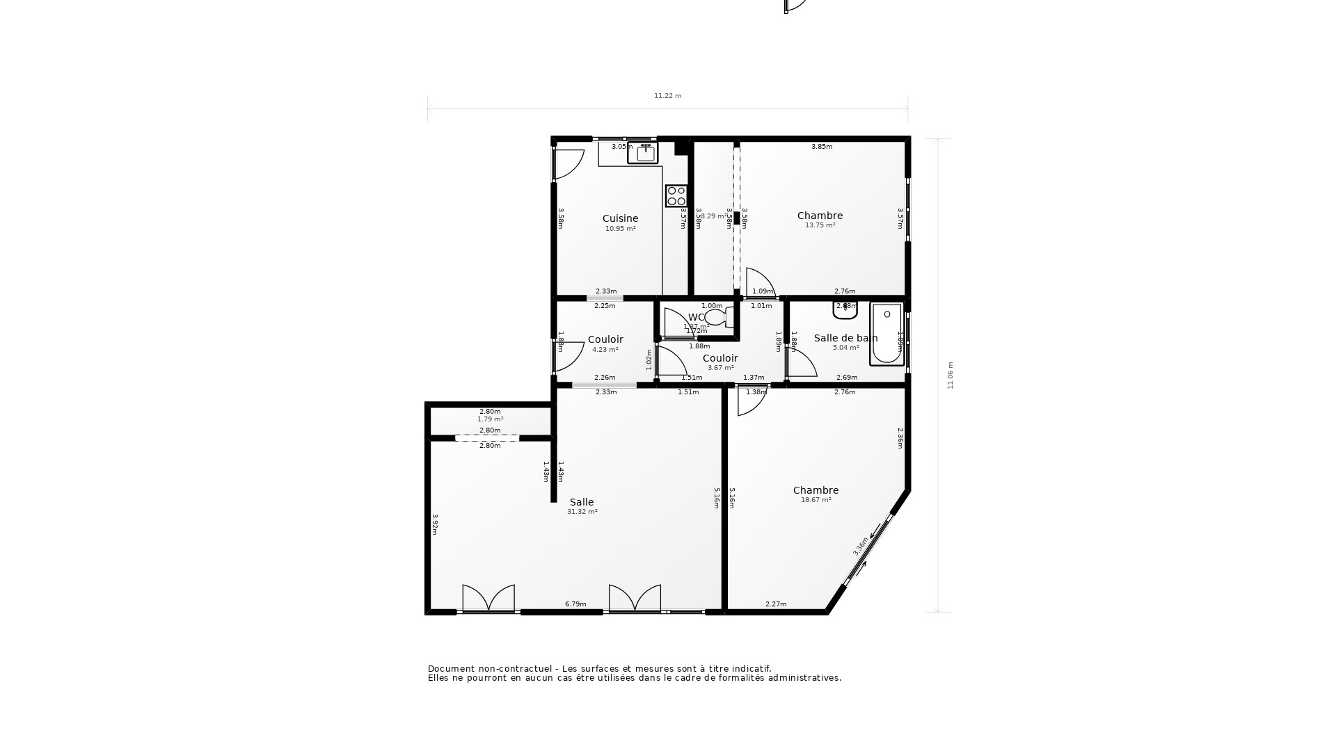 Vente Appartement MONTPELLIER - 3 pièces - 85 m² - (34070)