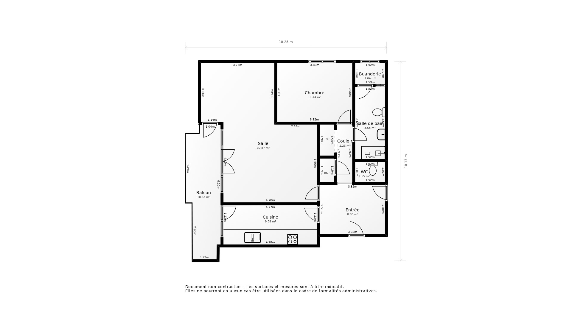 Vente Appartement BAYONNE - 3 pièces - 72 m² - (64100)