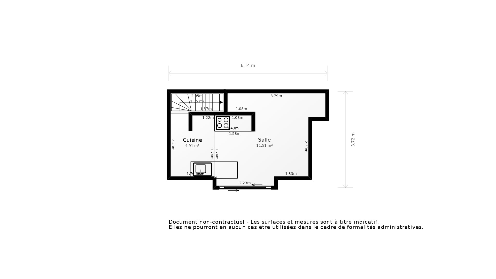 Vente Appartement BREST - 3 pièces - 53 m² - (29200)