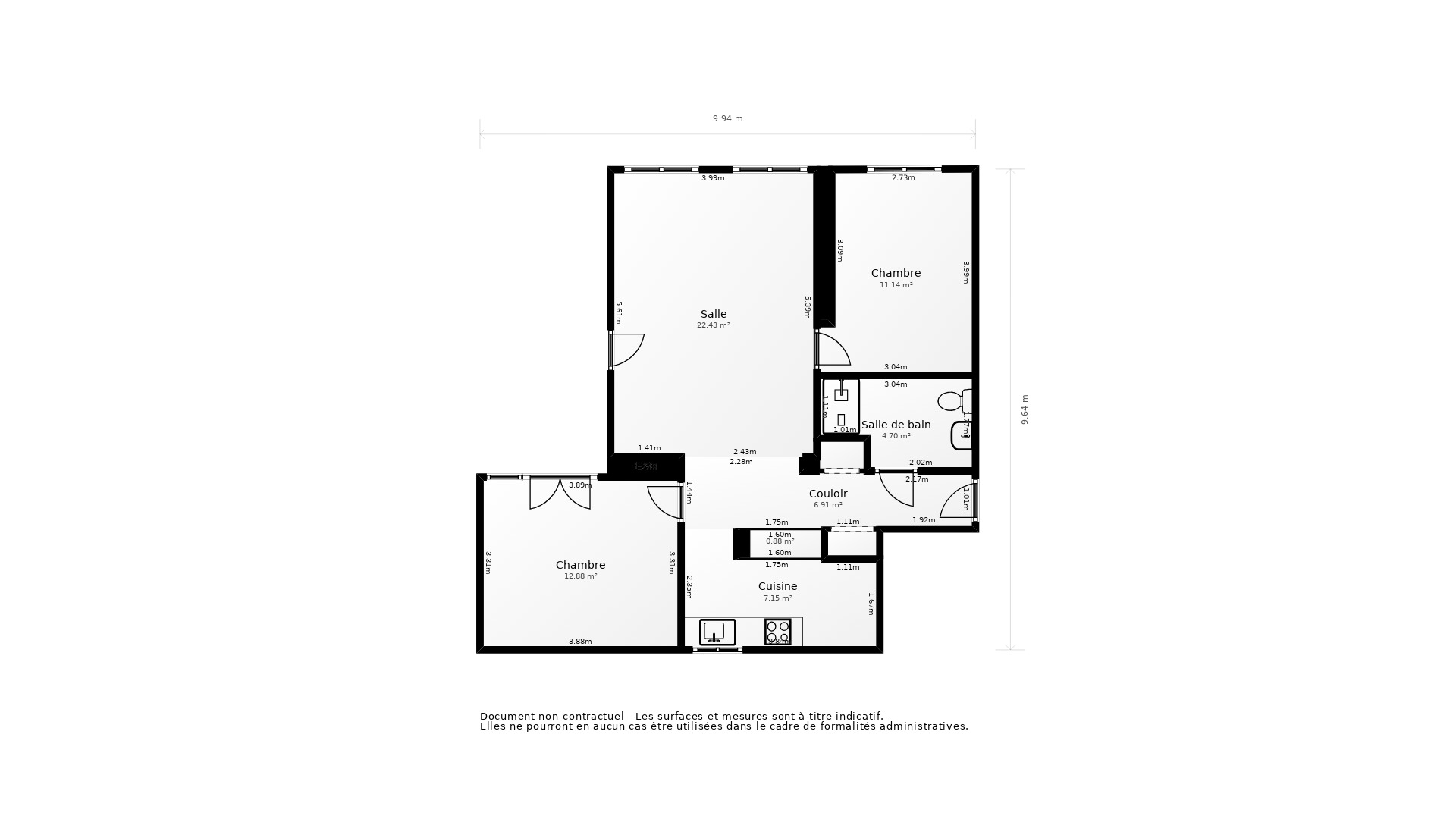 Vente Appartement LYON 04 - 3 pièces - 60 m² - (69004)