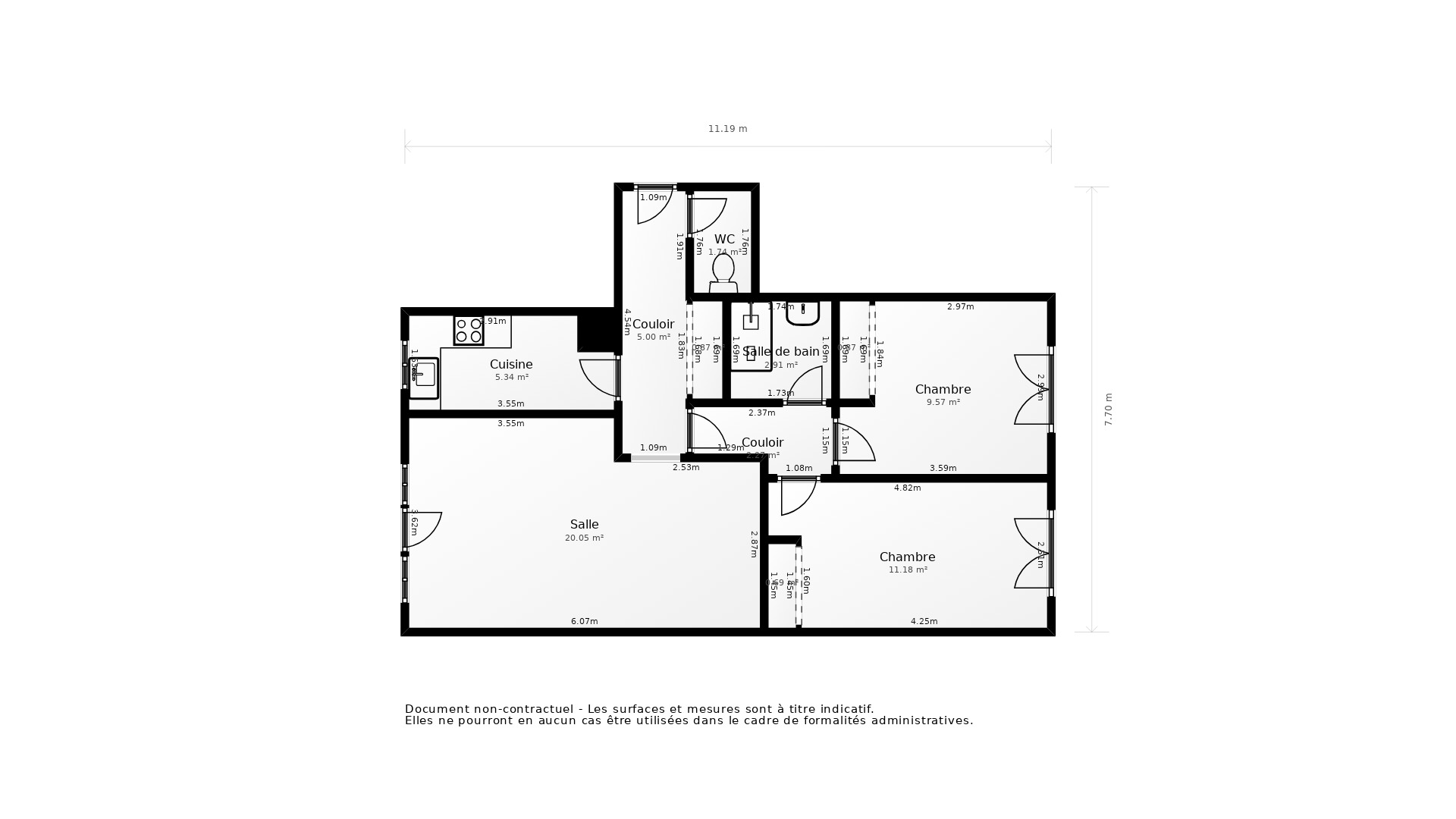 Vente Appartement CERGY - 3 pièces - 63 m² - (95800)