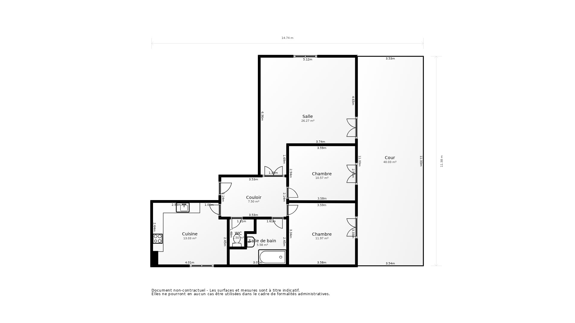 Vente Appartement PAU - 3 pièces - 78 m² - (64000)