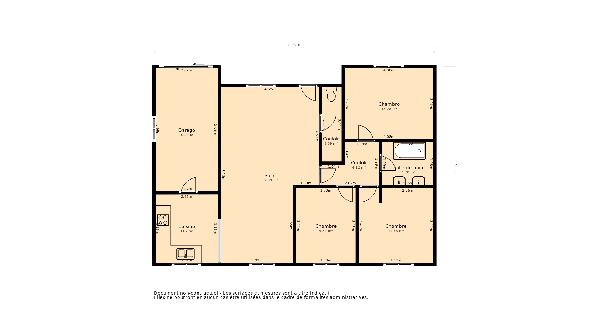 Vente Maison ROQUECOURBE - 4 pièces - 78 m² - (81210)