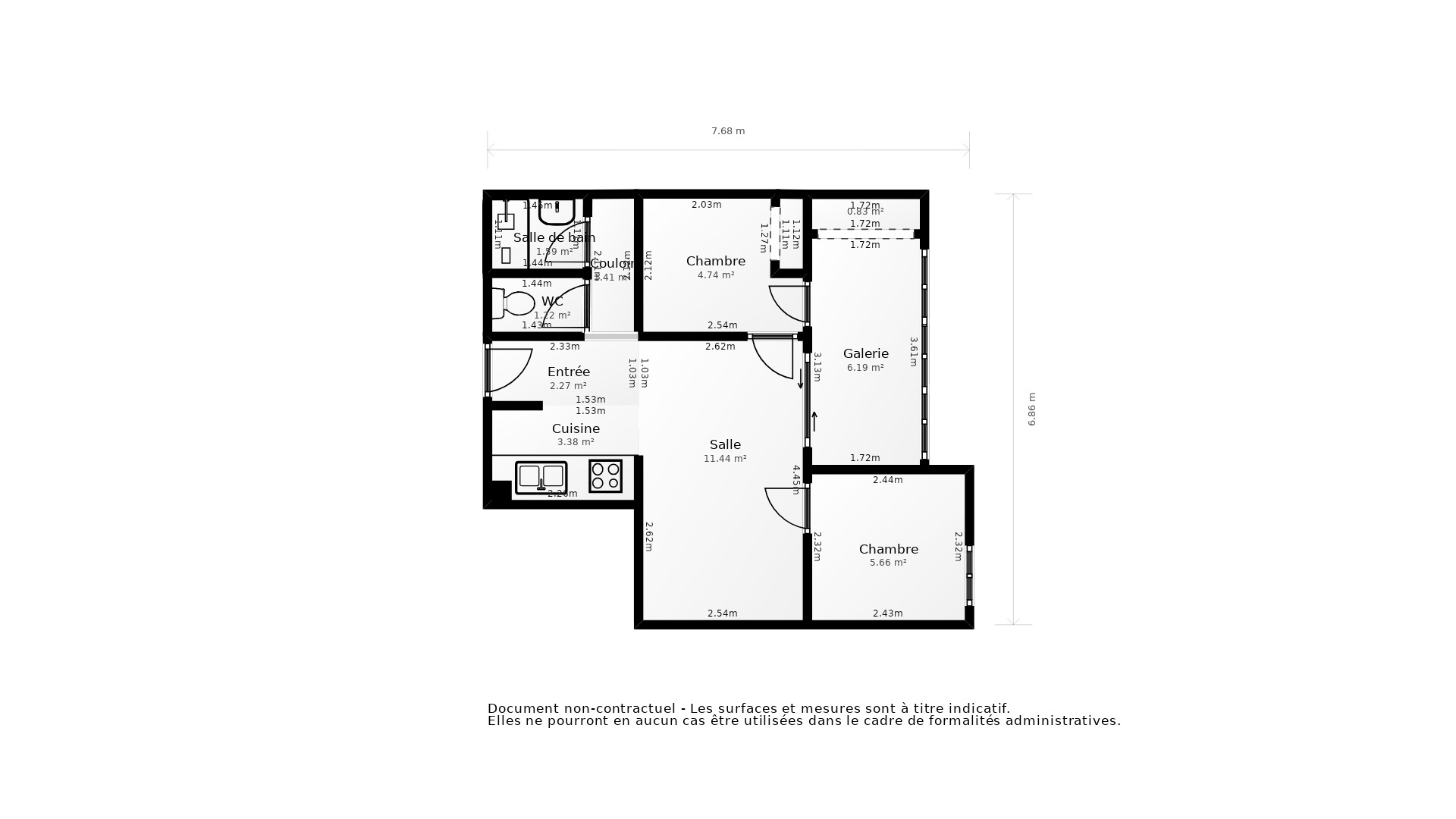 Vente Appartement SETE - 3 pièces - 34 m² - (34200)