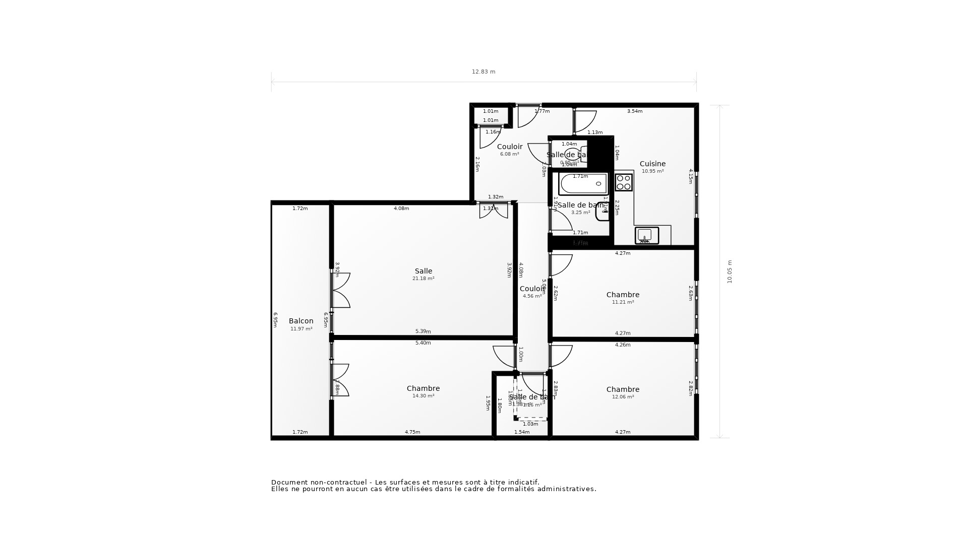 Vente Appartement VILLEURBANNE - 4 pièces - 84 m² - (69100)