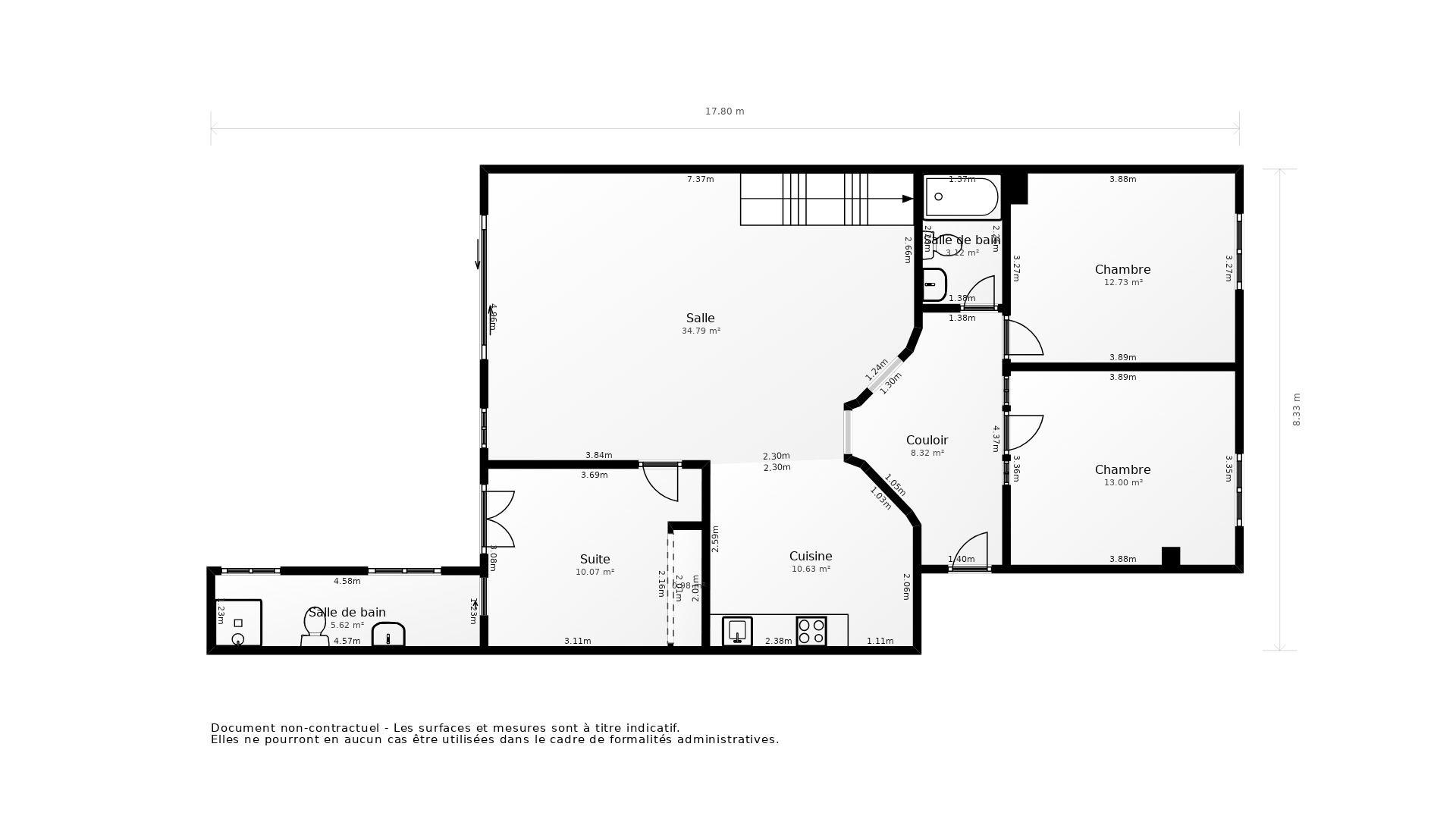 Vente Appartement BORDEAUX - 5 pièces - 116 m² - (33000)