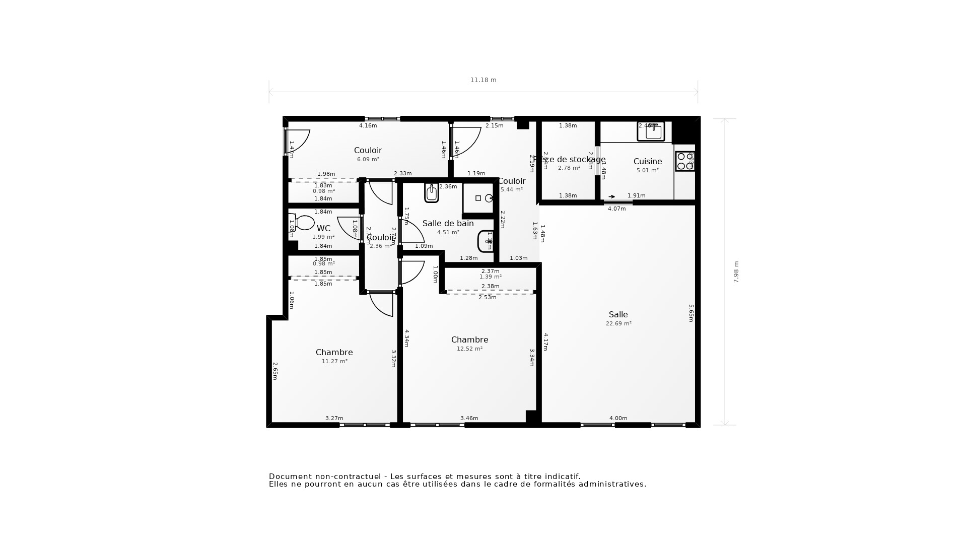 Vente Appartement BORDEAUX - 3 pièces - 70 m² - (33000)