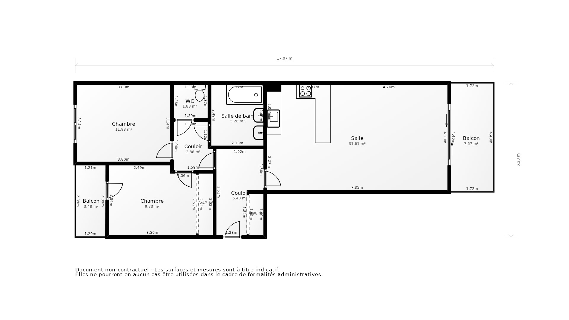 Vente Appartement CALUIRE ET CUIRE - 3 pièces - 70 m² - (69300)