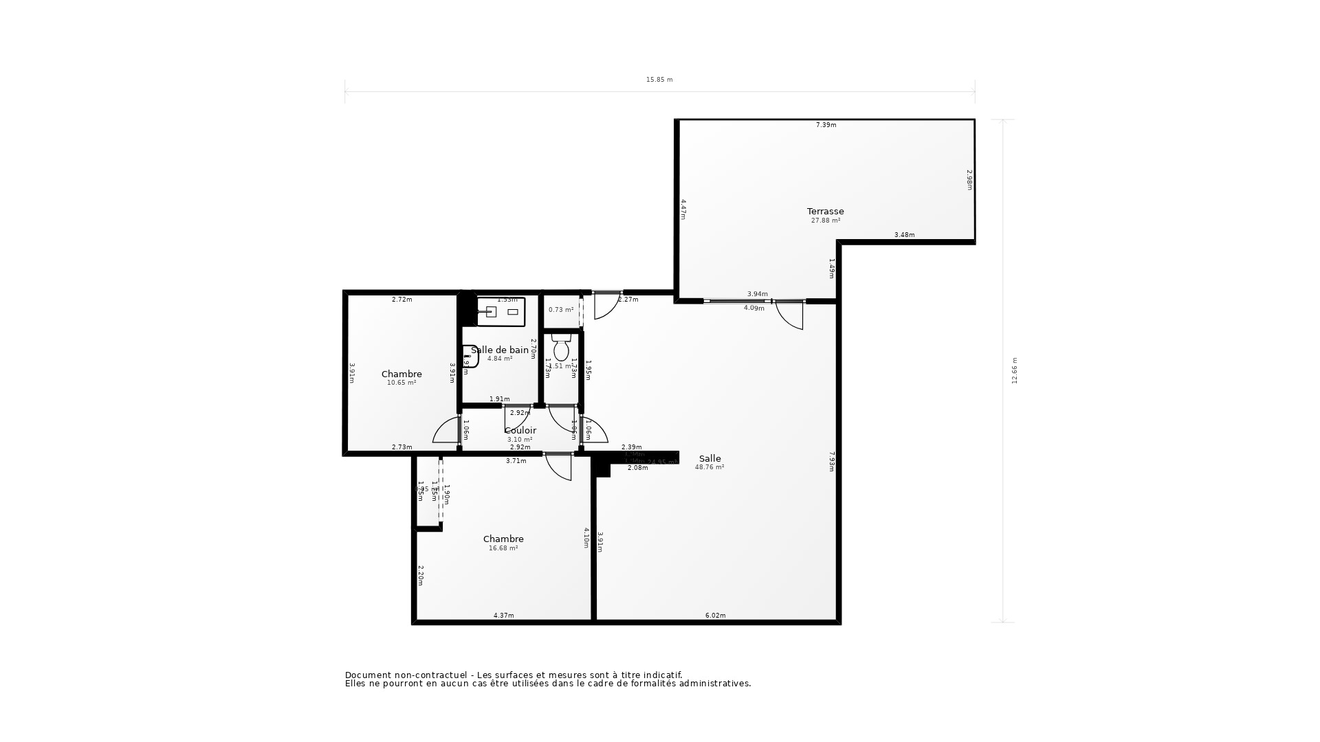 Vente Appartement MARSEILLAN - 3 pièces - 95,4 m² - (34340)