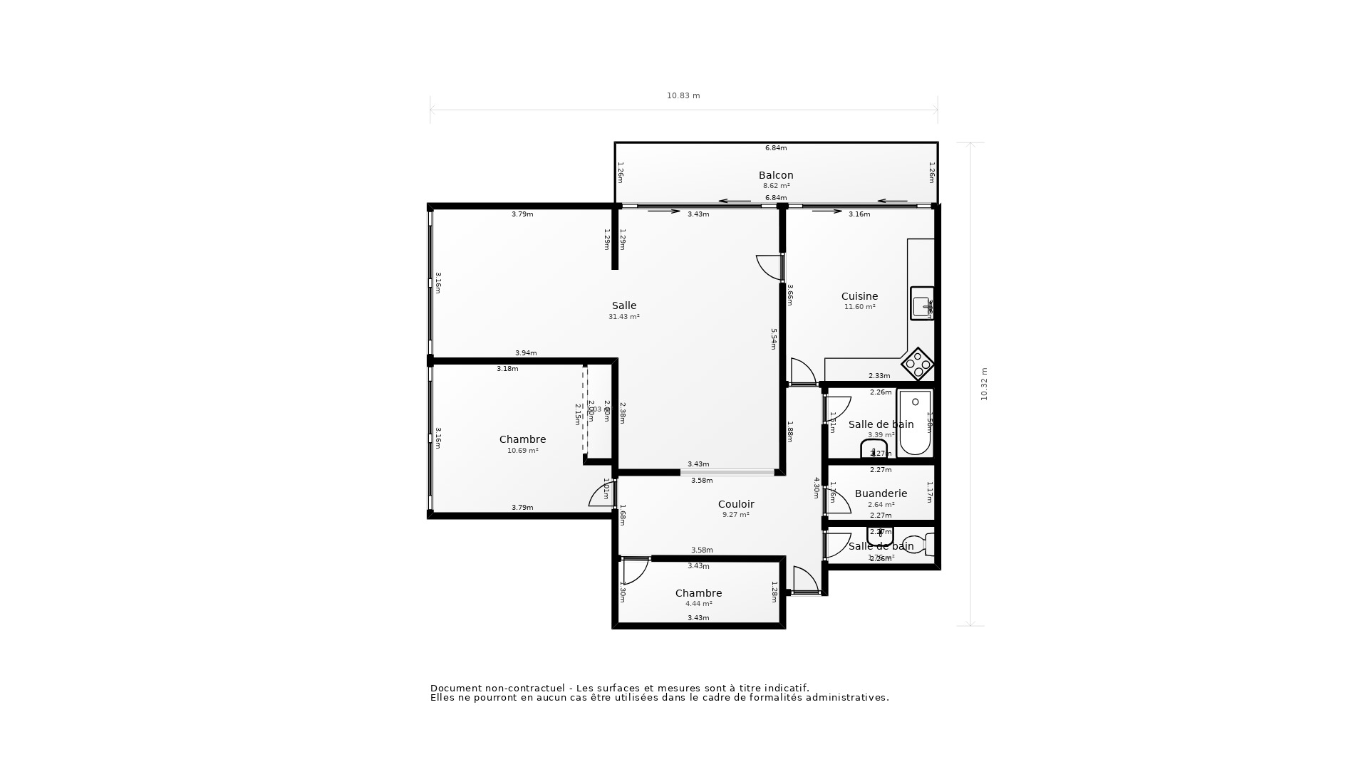 Vente Appartement ST PRIEST - 3 pièces - 73 m² - (69800)