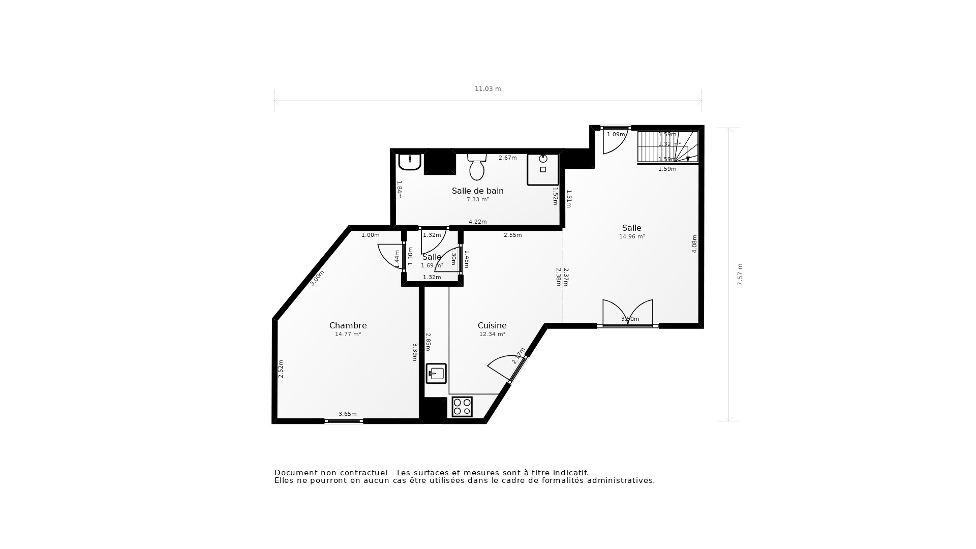 Vente Appartement POISSY - 4 pièces - 87 m² - (78300)