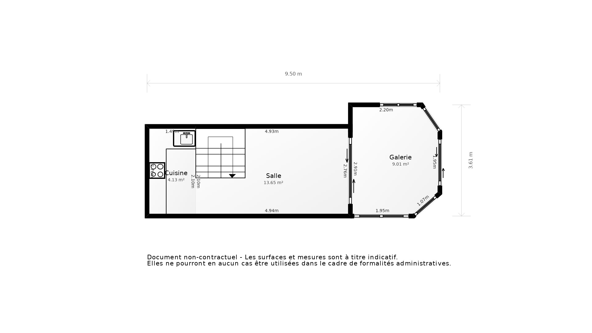 Vente Appartement COLOMBES - 3 pièces - 52 m² - (92700)
