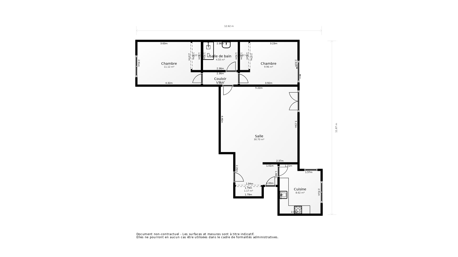 Vente Appartement LYON 03 - 3 pièces - 71 m² - (69003)