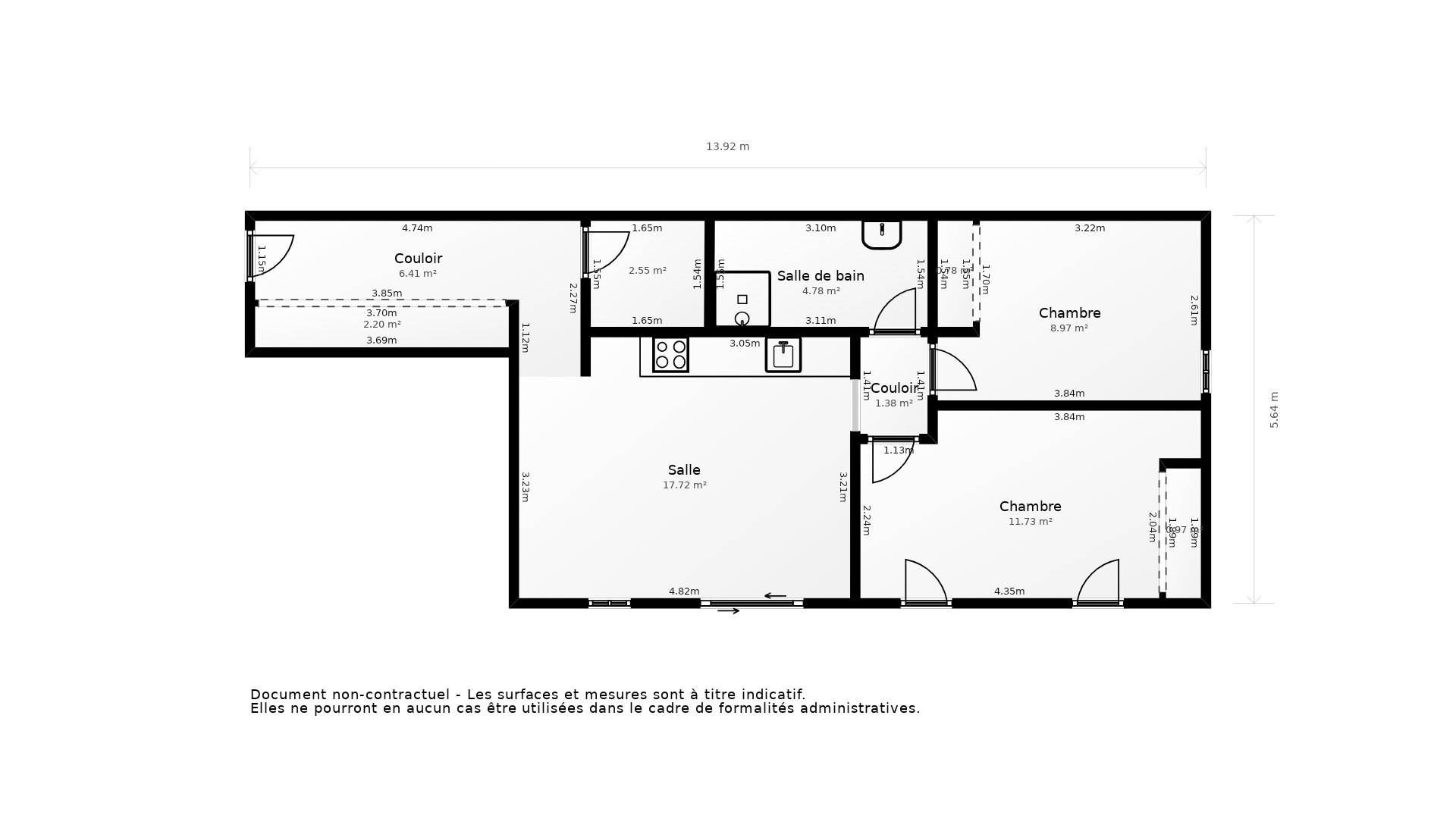 Vente Appartement BAYONNE - 3 pièces - 60 m² - (64100)