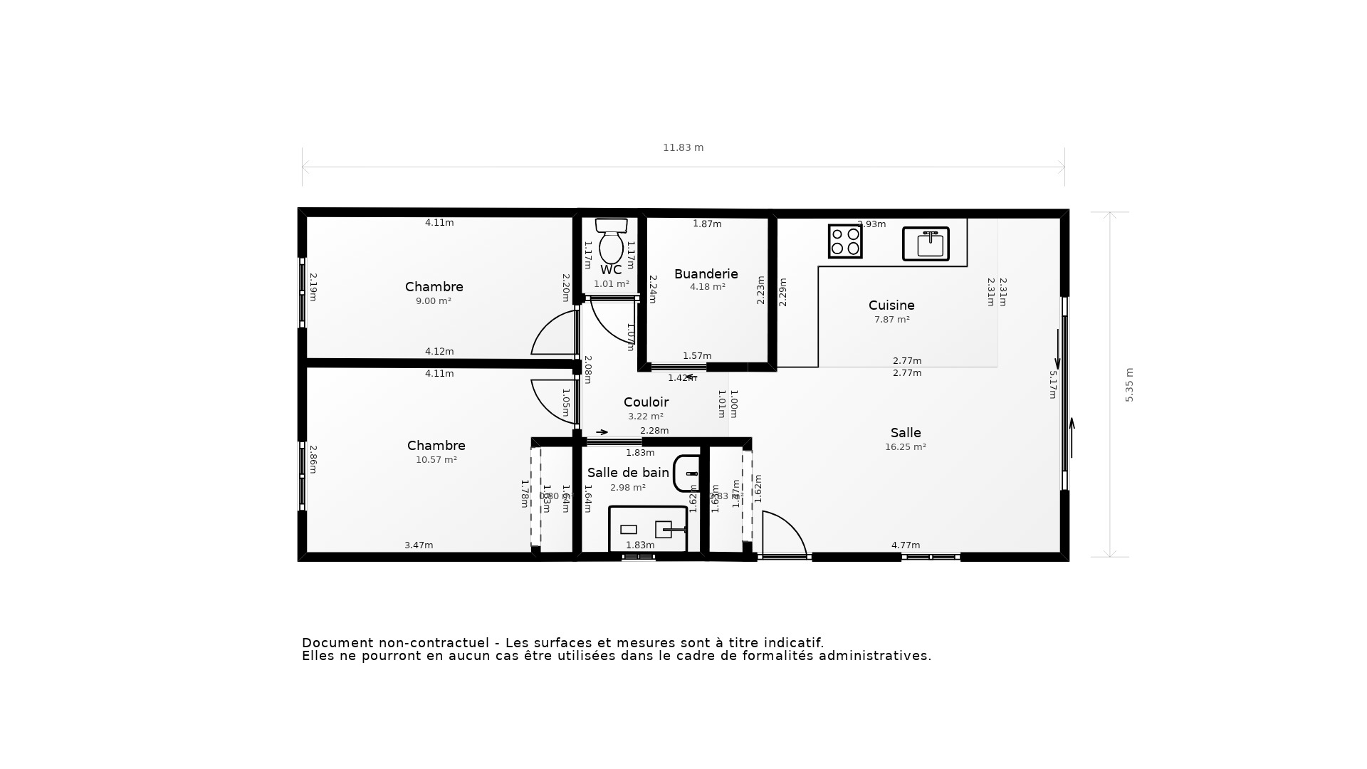 Vente Maison AMBARES ET LAGRAVE - 3 pièces - 55 m² - (33440)
