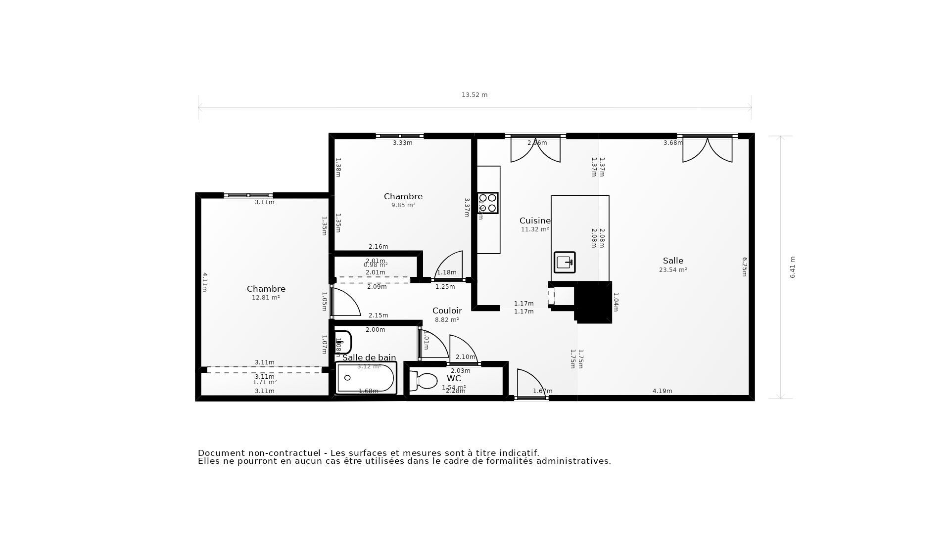 Vente Appartement VILLEURBANNE - 3 pièces - 67 m² - (69100)