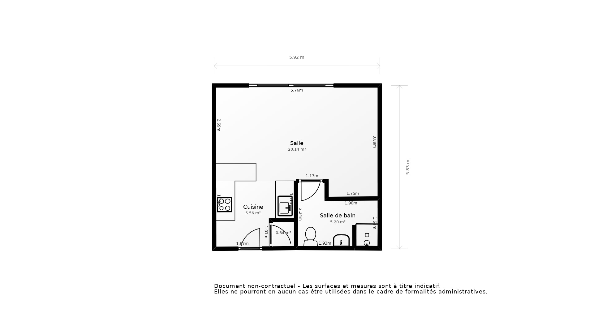 Vente Appartement LYON 03 - 1 pièce - 31 m² - (69003)