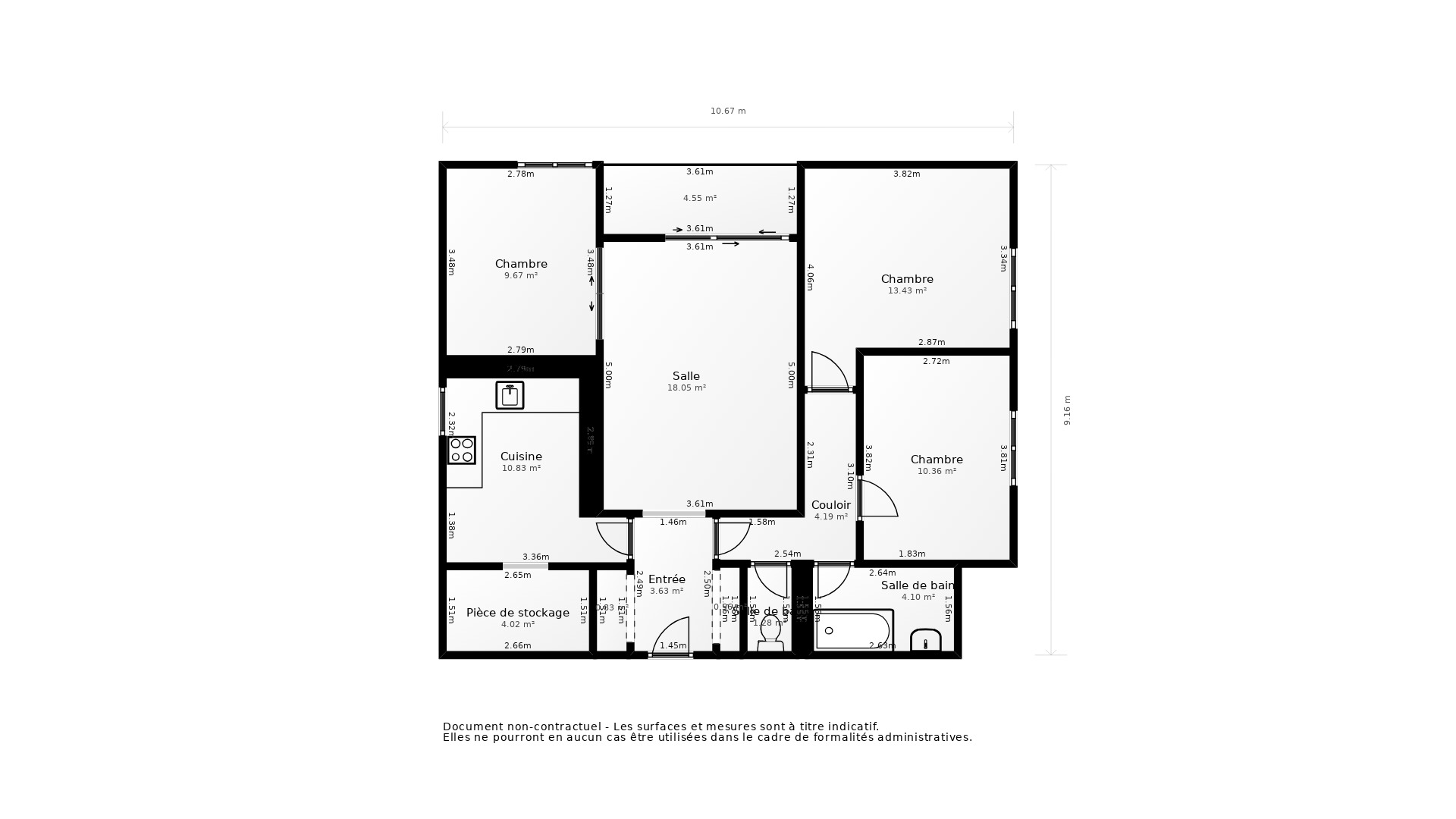 Vente Appartement GRADIGNAN - 4 pièces - 76 m² - (33170)