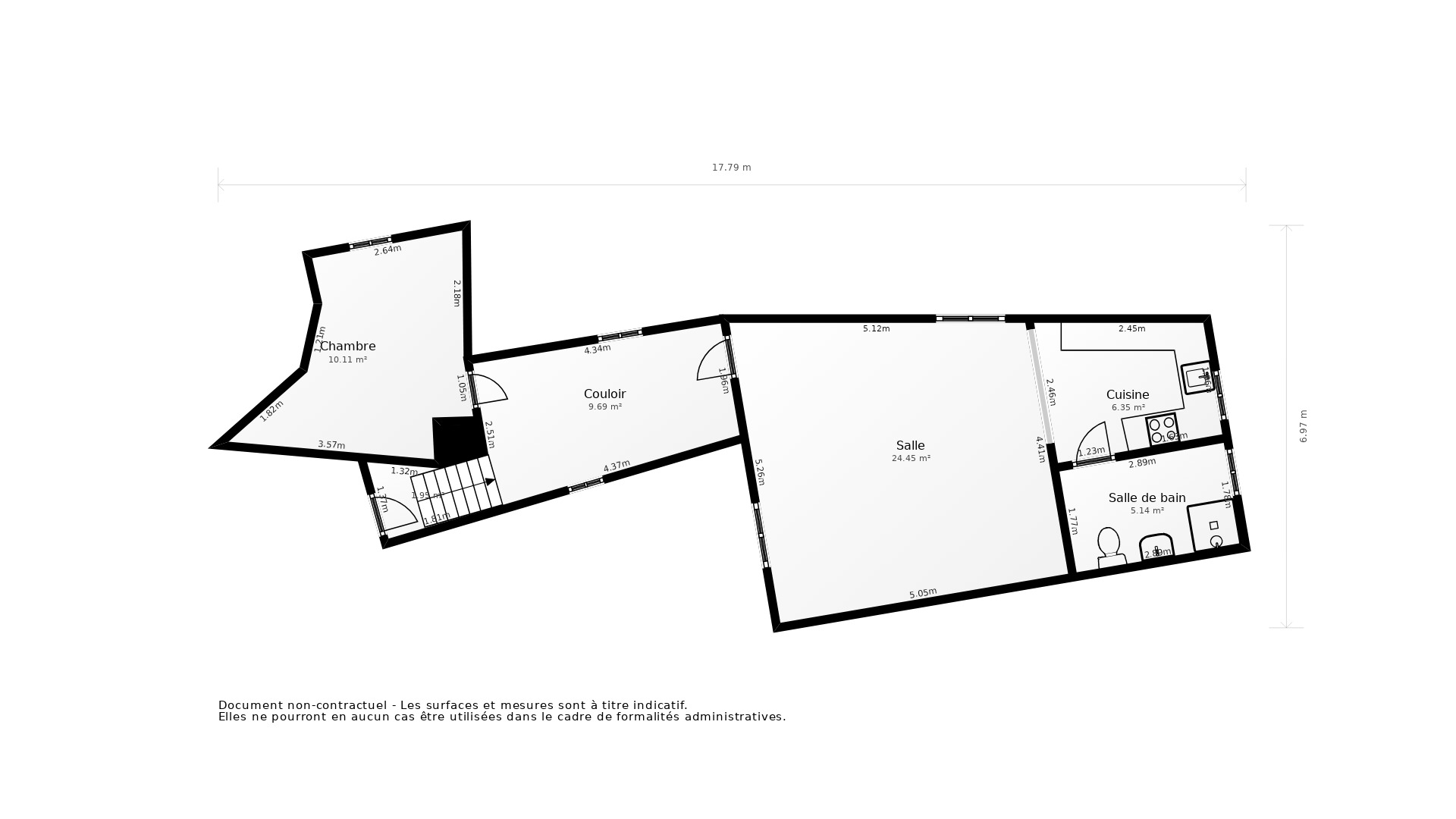 Vente Appartement TOULOUSE - 2 pièces - 48 m² - (31000)