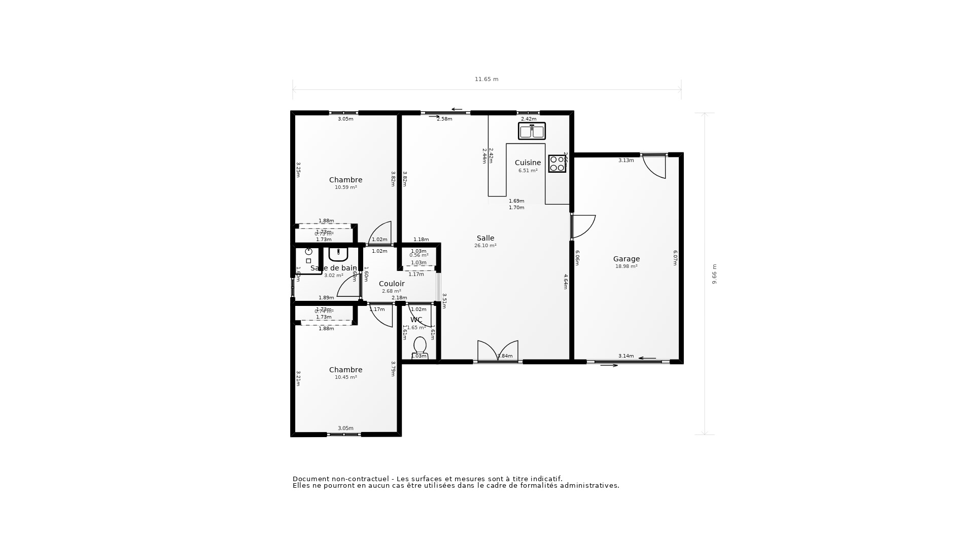 Vente Maison ST DENIS D OLERON - 3 pièces - 59 m² - (17650)