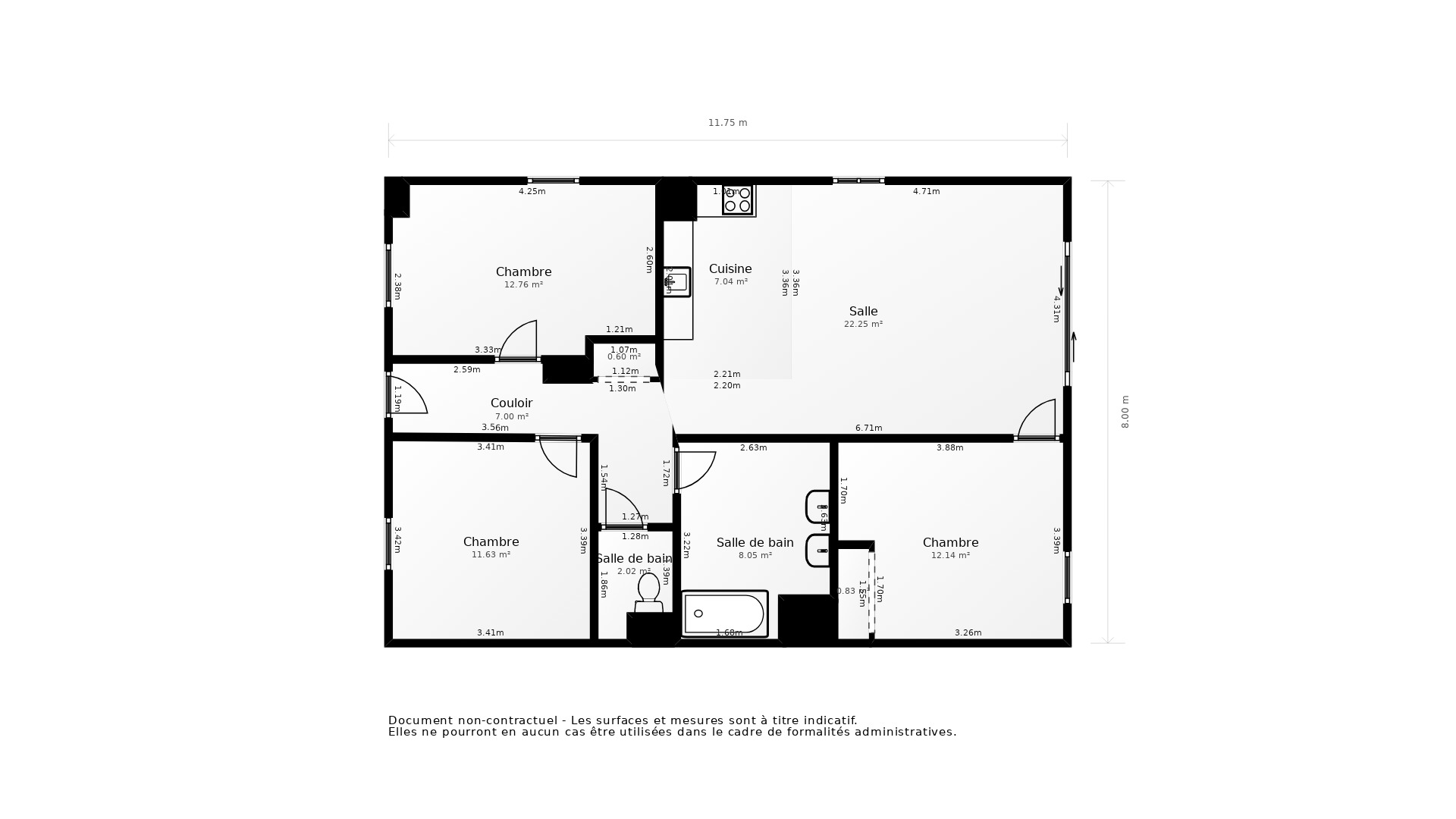 Vente Appartement NANTES - 5 pièces - 80 m² - (44200)