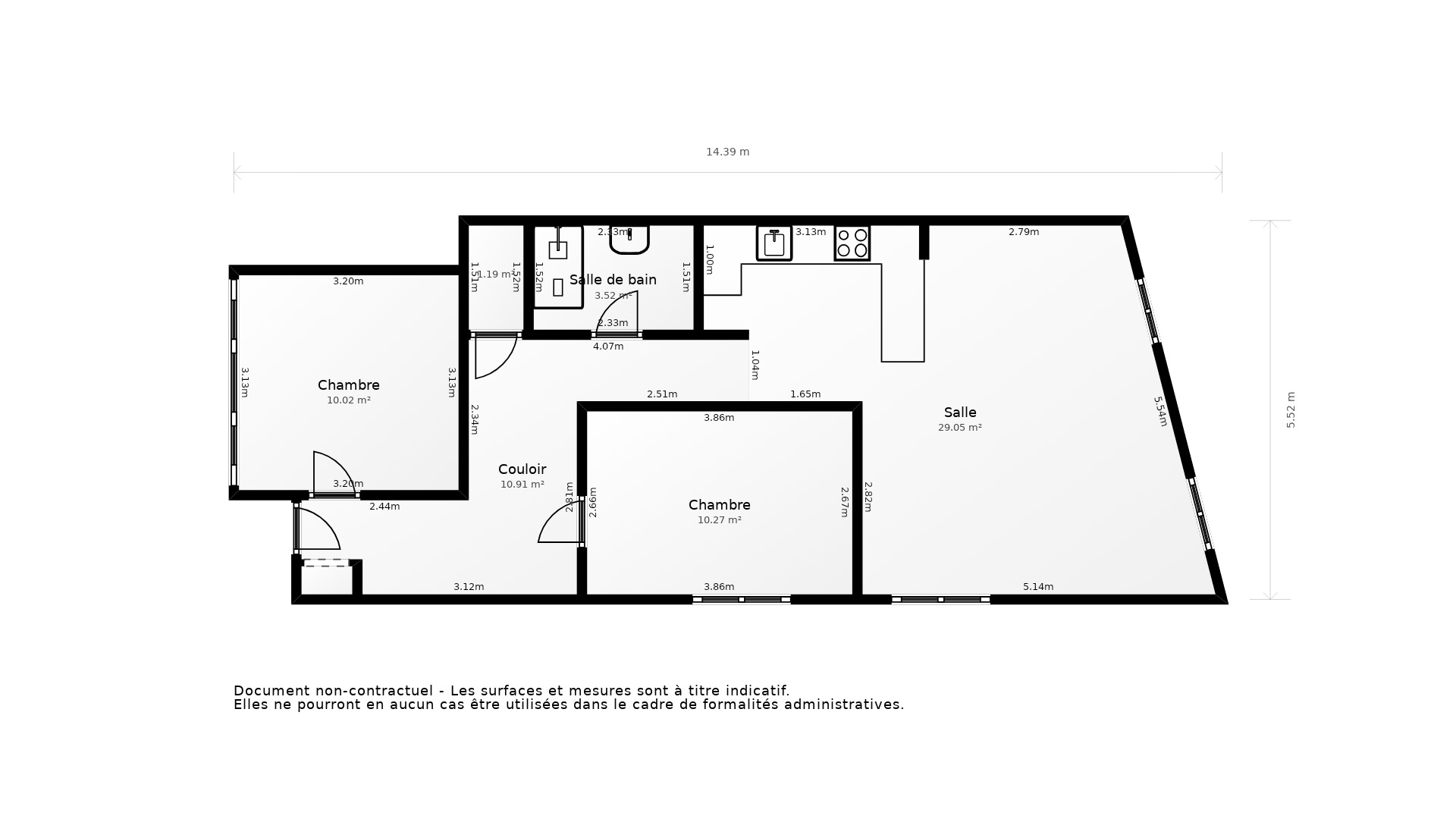 Vente Appartement LA ROCHELLE - 3 pièces - 68 m² - (17000)