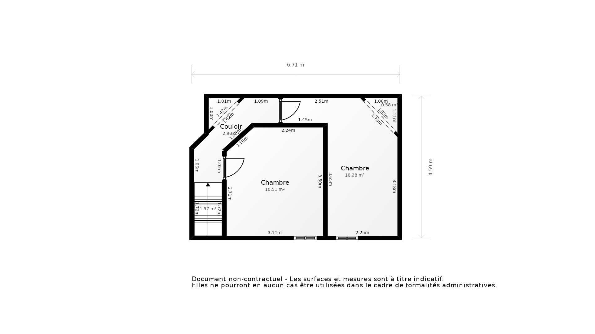 Vente Appartement LE HAILLAN - 3 pièces - 63 m² - (33185)