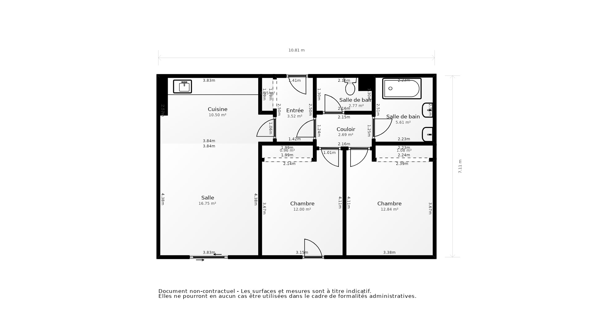 Vente Appartement LE TAILLAN MEDOC - 3 pièces - 63 m² - (33320)