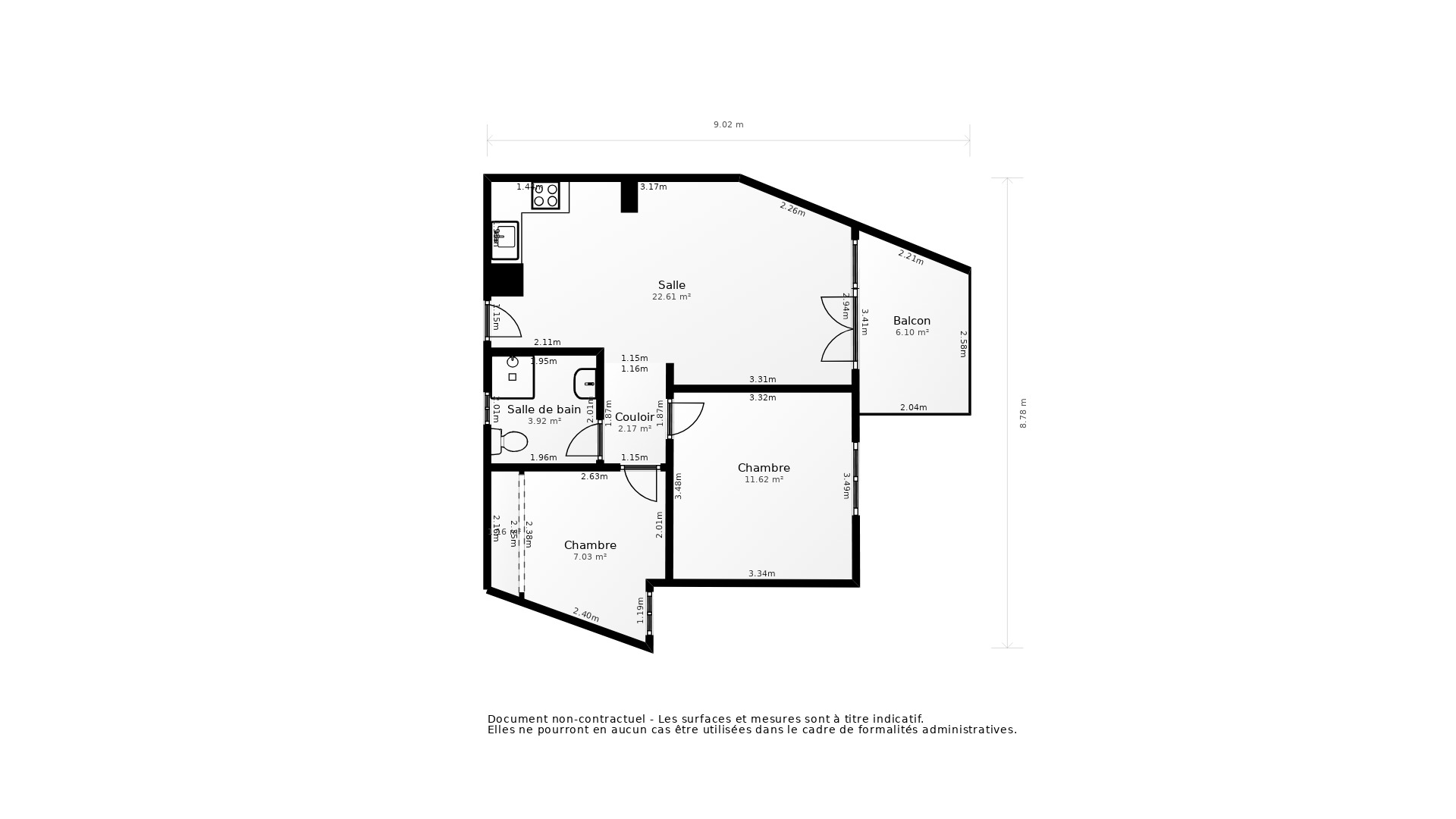 Vente Appartement FRONTIGNAN - 3 pièces - 49 m² - (34110)