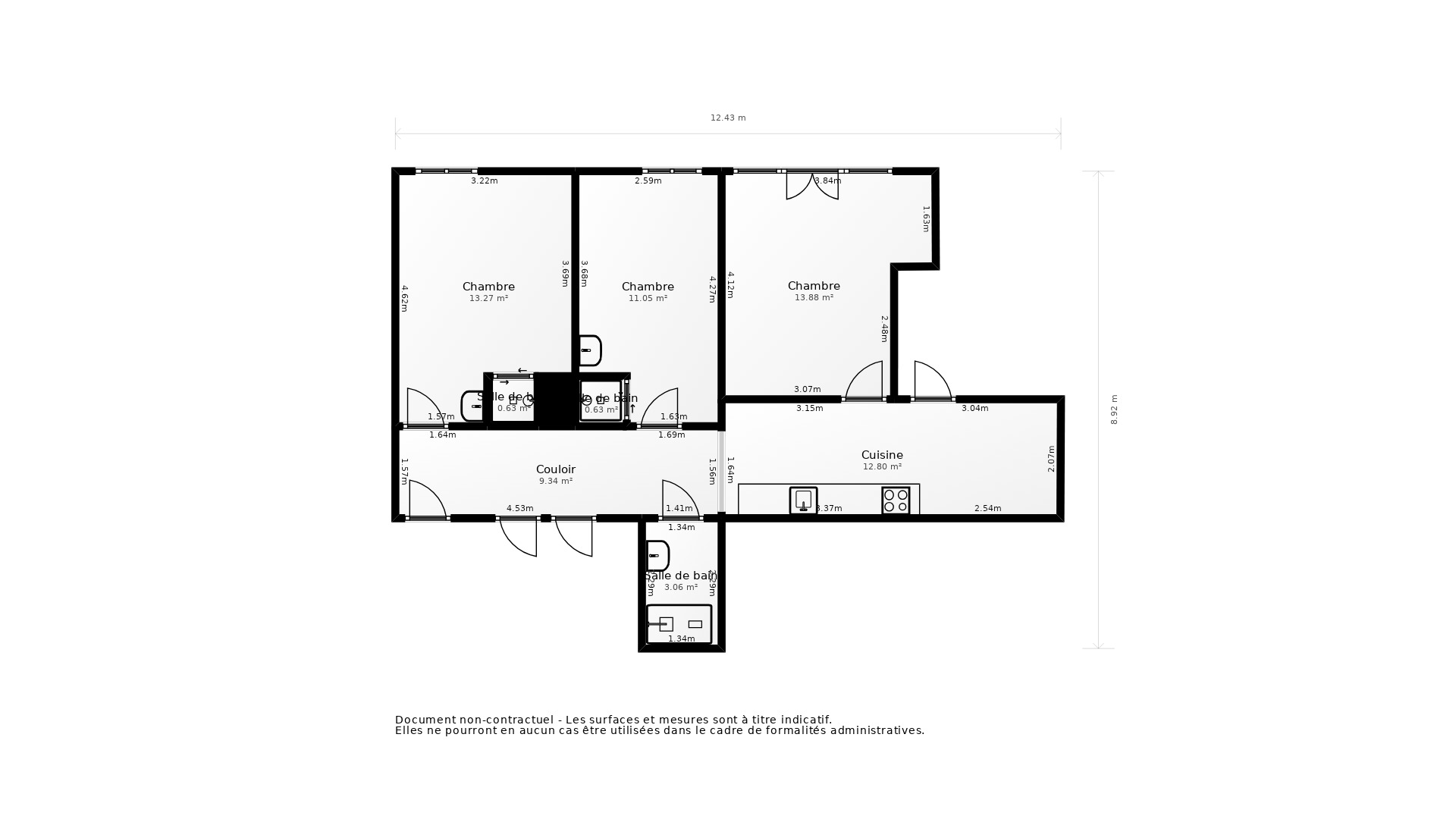 Vente Appartement LA ROCHE SUR YON - 4 pièces - 73 m² - (85000)