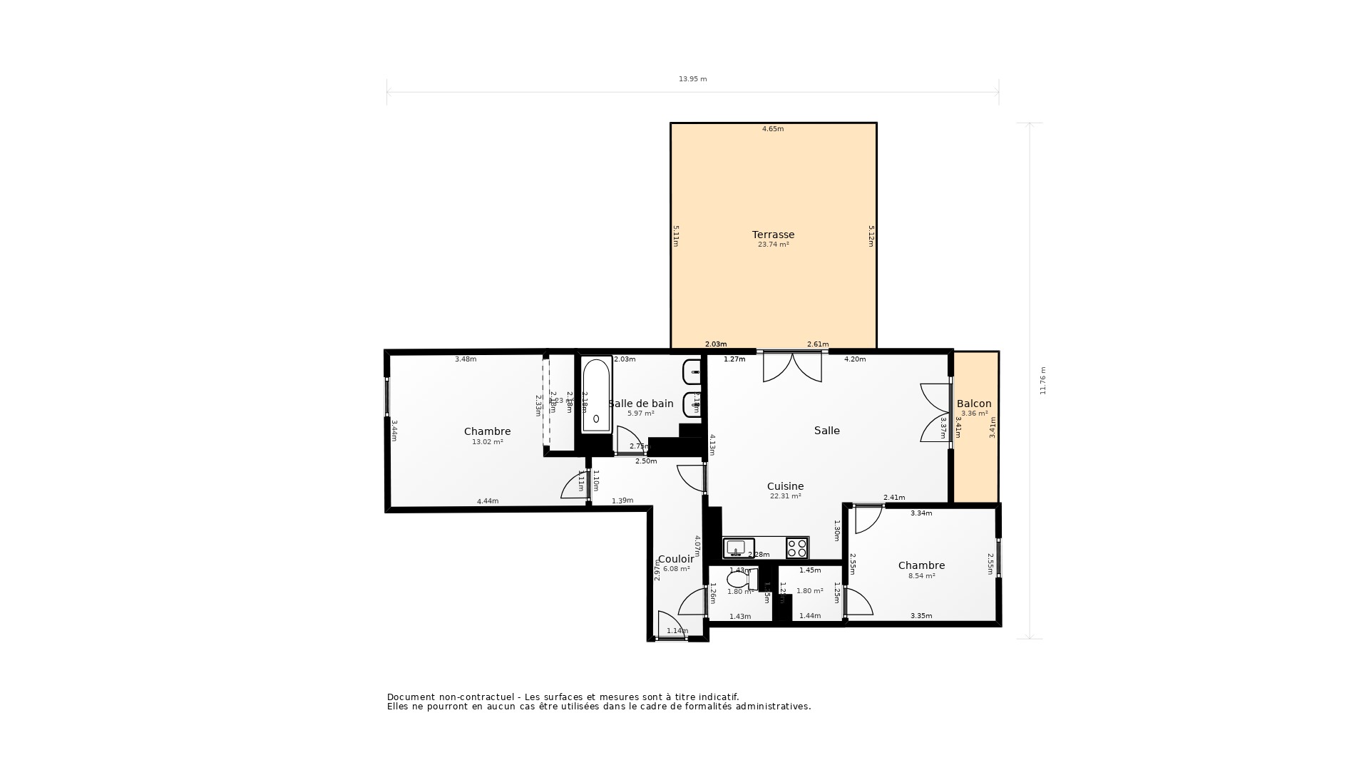 Vente Appartement BEGLES - 3 pièces - 63 m² - (33130)