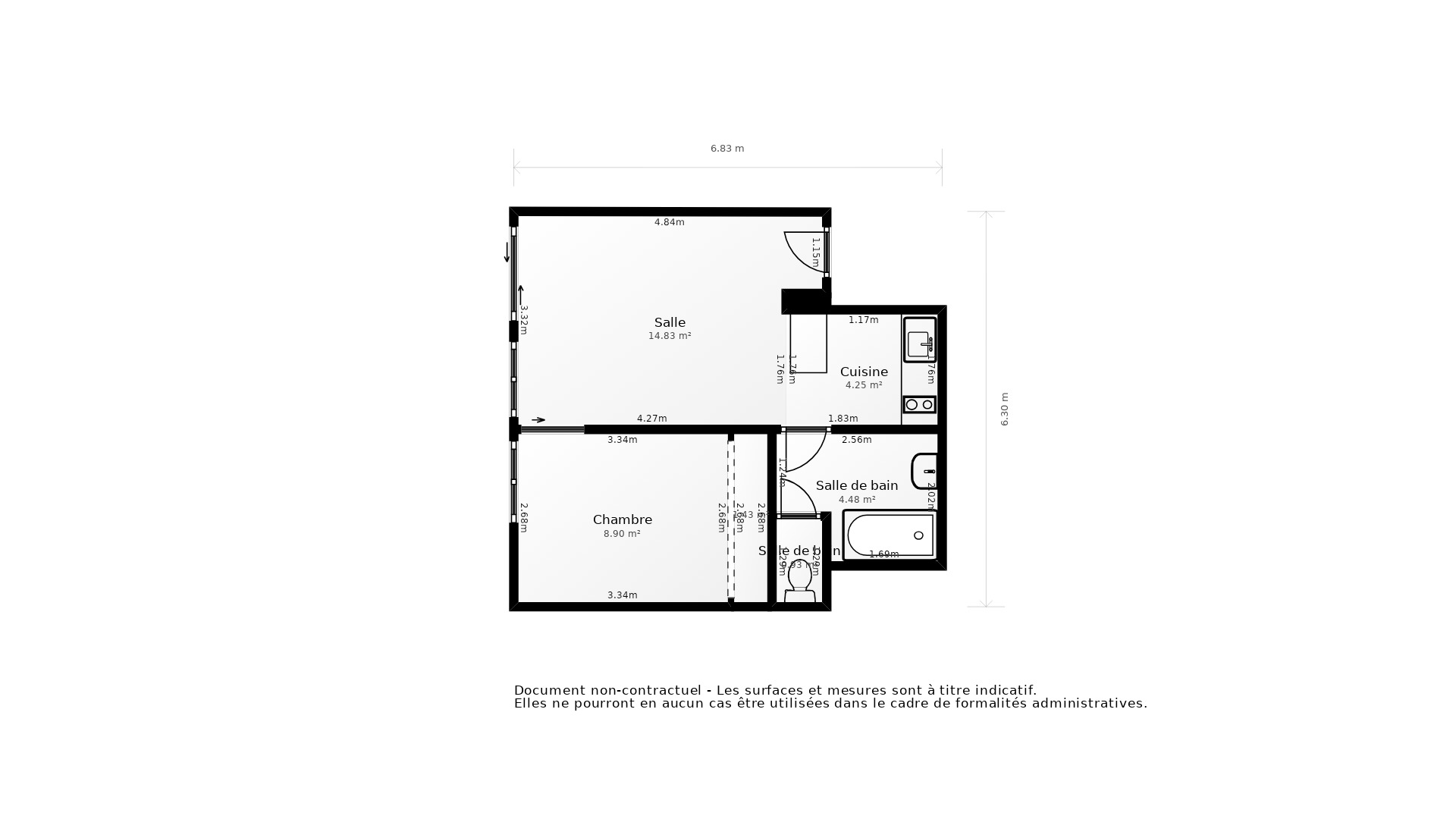 Vente Appartement MONTPELLIER - 2 pièces - 38 m² - (34000)